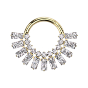 Micro Segmentring klappbar vergoldet elf rechtige und...