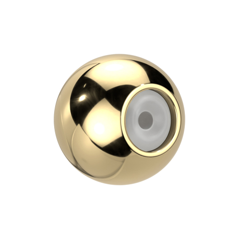 Boucles doreilles fermoir boule plaqué or