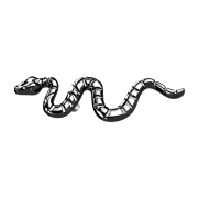 Dermal Anchor schwarz Schlange