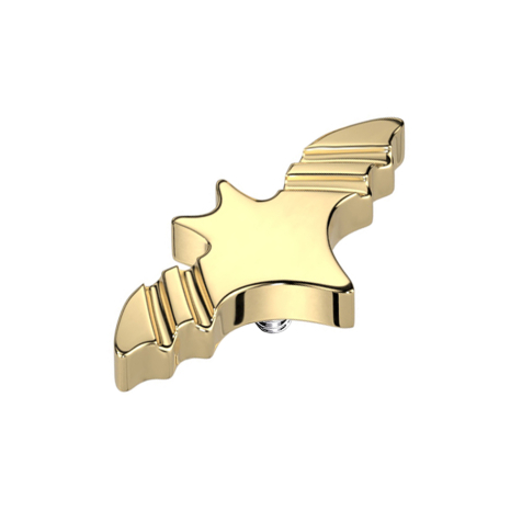 Dermal Anchor Basic Bat, Gold-Plated