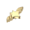 Dermal Anchor Basic Bat, Gold-Plated