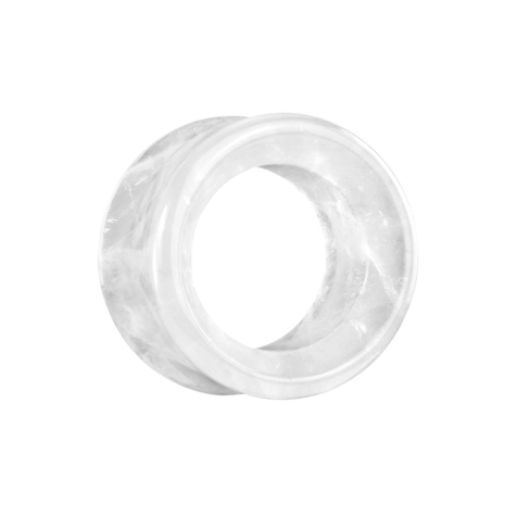 Tunnel flare en pierre de quartz laiteux