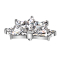 Dermal Anchor Fächer silber fünf Diamant Kristalle silber