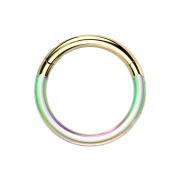 Micro segment ring hinged gold-plated front photochromic