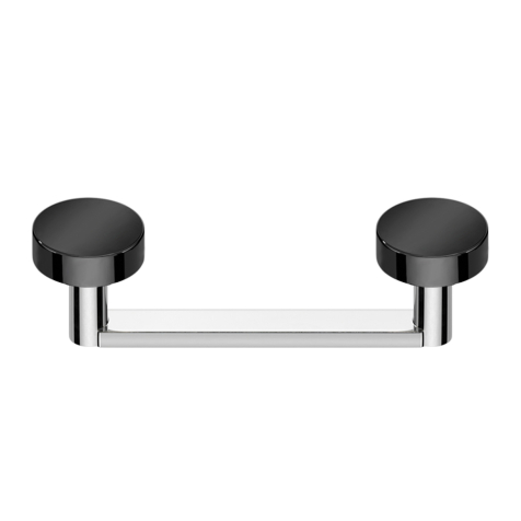 Surface Barbell plate, filetage intérieur argenté, avec deux rondelles noires