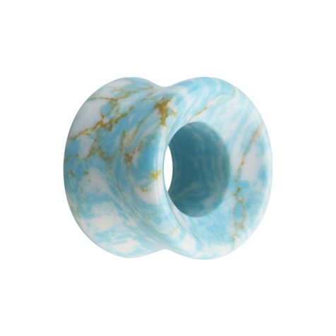 Flared tunnel made of turquoise stone