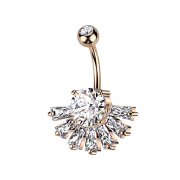 Banane rose doré avec boule de cristal...