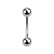 Micro banane argentée avec deux boules