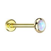 Micro Labret internal thread gold-plated Rounded disc...