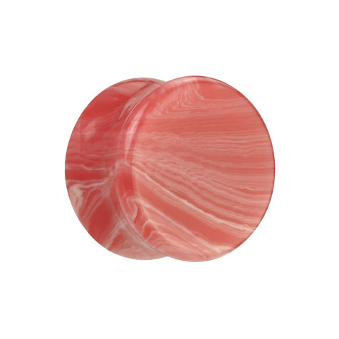 Flared Plug rouge avec motif blanc