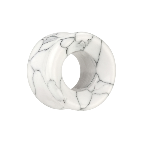 Flared tunnel white with black pattern