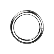 Anneau segmenté rabattable argenté