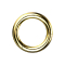 Anneau segmenté rabattable plaqué or