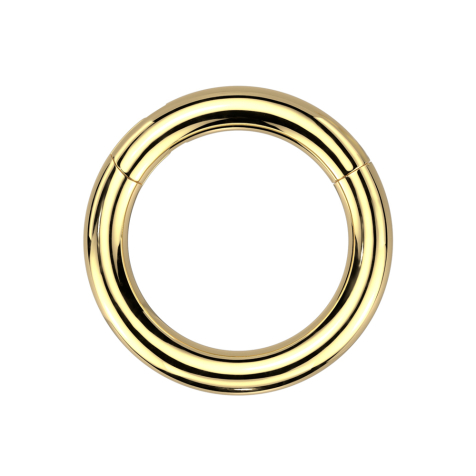 Foldable segment ring, gold-plated
