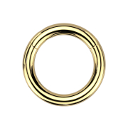 Foldable segment ring, gold-plated