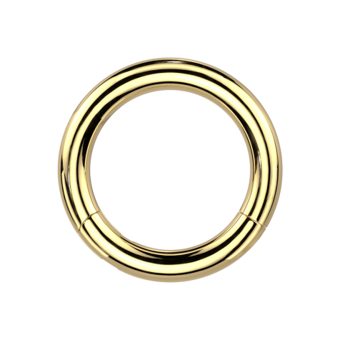 Foldable segment ring, gold-plated