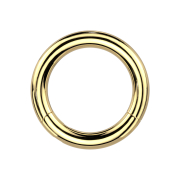 Foldable segment ring, gold-plated