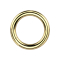 Foldable segment ring, gold-plated