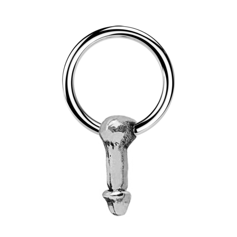 Micro Closure Ring silver Penis silver