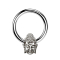 Micro Closure Ring silber Buddha silber