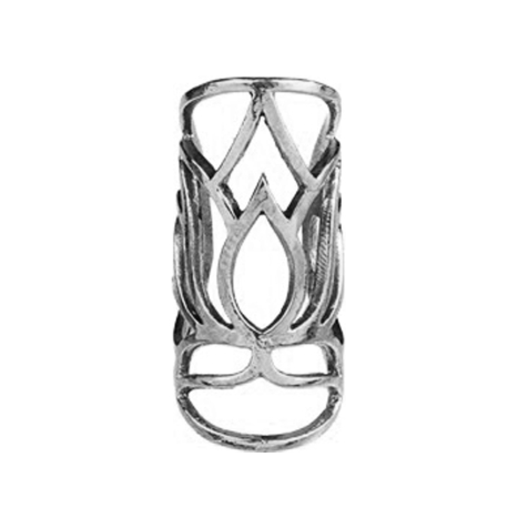 Ear Cuff silber Lotusblume