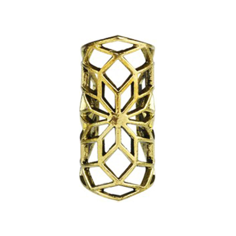 Bracciale per orecchio placcato oro a forma di foglia