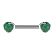 Barbell filetage intérieur argenté avec...