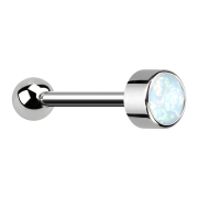 Micro Barbell Threadless argent avec boule et cylindre...