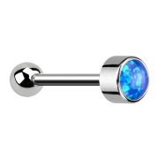 Micro Barbell Threadless argent avec boule et cylindre...