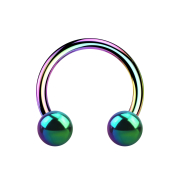 Micro circular barbell with internal thread, colored,...