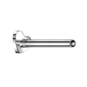 Micro Labret-Stab Herz silber mit Innengewinde
