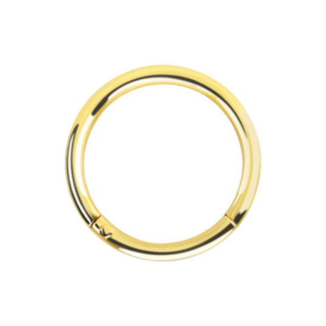 Bague segmentée micro pliable, plaquée or 18 carats
