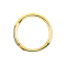 Micro segment ring hinged gold-plated