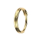 Micro segment ring hinged gold-plated double ring
