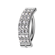 Banane klappbar silber Schild drei Reihen quadratische...