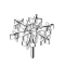 Flocon de neige sans fil argent Cristal argent