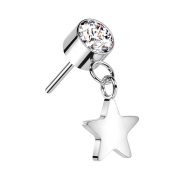 Cilindro senza filettatura argento Cristallo argento...