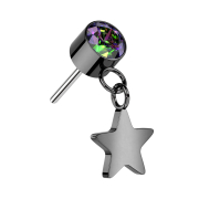 Cilindro senza filettatura nero Cristallo scuro...