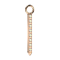 Pendant rose gold bar pointed crystals multicolor
