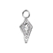 Pendentif argent Diamant Cristal argent Cristaux argent