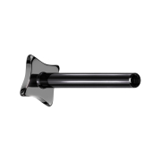 Micro Threadless Labret Bar Square Black
