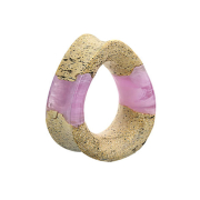 Tunnel svasato colorazione epossidica viola in legno di...