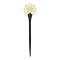 Hairpin blooming flower gold-plated from Narra wood