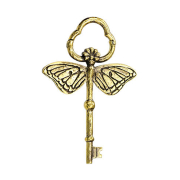 Segment ring hinged gold-plated fairy key