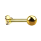 Micro Labret Heart Internal Thread Gold-Plated Ball Gold-Plated
