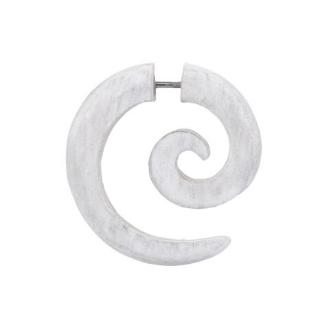 Fake Spirale weiss gewaschen aus Sawo Holz