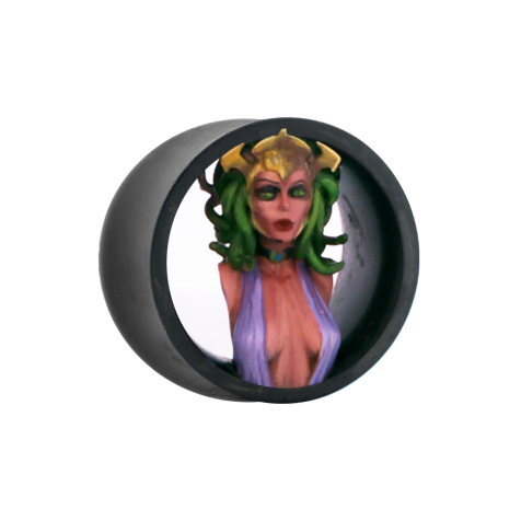 Tunnel svasato nero Medusa sinistra