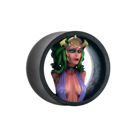 Tunnel svasato nero Medusa destra