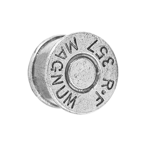 Flesh Plug argent Douille Magnum