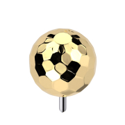Threadless disco ball gold-plated